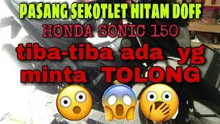 hitam doff full body, (HONDA SONIC 150)