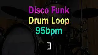 Disco Funk Drum Backing Track - 95bpm
