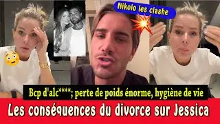 🔥💔 WOW, JESSICA D&Eacute;VOILE LES CONS&Eacute;QUENCES DU DIVORCE: PERTE DE POIDS, ALC***😱, NIKOLO LES CLASHE