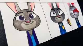 Drawing sprunki Judy hope (from Zootopia)phase 1-3 / incredibox sprunki Oc