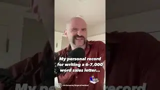 My Personal Record for Writing a 6-7,000 Word Sales Letter #speedwriting #copywriting  #copywriter