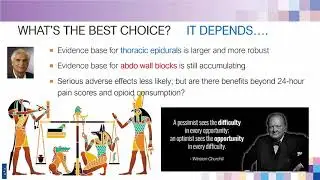 Thoracic Epidurals vs Abdominal Wall Blocks