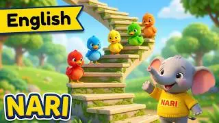 🦆 Colorful Ducks Swimming with Nari! 🌈 Learn Colors for Kids | Fun Educational Cartoon