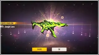#Mp5 new lava skin #freefire free magic cube world of.. free Daimond.. free Fire 🔥