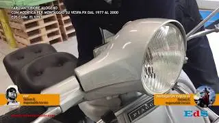 KIT FARO ORIGINALE ALOGENO VESPA PX CON LAMPADE E ATTACCHI A FASTON - MODELLI DAL 1979 AL 2011