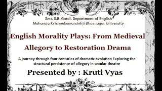 English Morality Plays: From Medieval Allegory to Restoration Drama