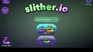 JUSTIN TIMBERSNAKE IS ALIVE!! Slither.io gameplay