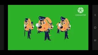 Dizzy seeing sheriff labrador characters