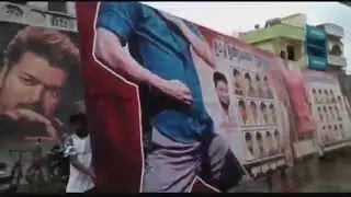 🔥🔥Master celebration in Madurai thalapathy fans cut out 🔥🔥....