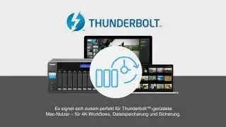 QNAPs Thunderbolt-NAS TVS-871T &ndash; Installationsanleitung (DE)