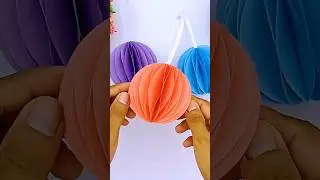 Paper Ball for Christmas | Easy DIY Ornament Craft 🎄✨