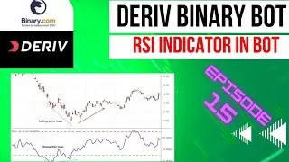 how to create deriv binary bot |episode 15| using RSI indicator in bot