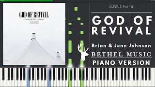 GOD OF REVIVAL (Brian & Jenn Johnson) in key C Major | Piano Version TUTORIAL (synthesia)