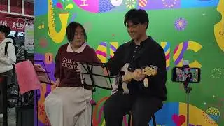 娛樂人生-我愛你-遇見-我真的受傷了-回憶半分鐘 (Cover by JunJun) @維園工展會Busking 2025.12.21