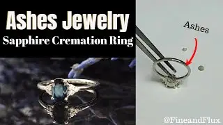 Sapphire Ring With Ashes | How Memorial Jewelry is Made. Making A Memorial Ring With Sapphire
