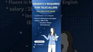 #jobvacancy  #bankjobs #kerala #kochi #telecallingjobs  #employees