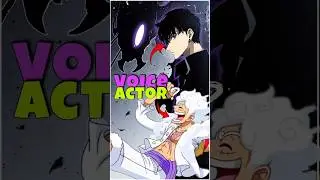 voice actors of jinwoo & Luffy! #luffy #jinwoo #onepiece #sololeveling #voiceactor #voiceartist #dub