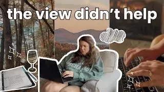 fall writing vlog in the blue ridge mountains ⛰️ 💻 🍁 editing my fantasy romance novel