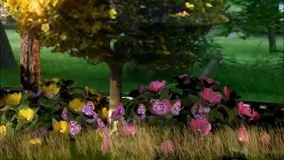 Beautiful background- 3D Garden Animation