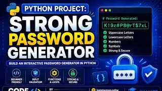 Build a Professional Password Generator Project using Python | Beginner & Intermediate Friendly 2026