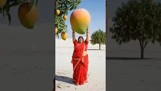 the mother found a huge mango from her garden #ai#emotional #youtubeshorts