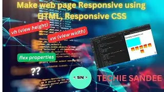 making web pages responsive using | HTML | Responsive CSS