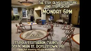 AA Jack D. Step 8 & 9 @ Doylestown, PA - Monday Night Step Meeting