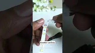 Sambung led strip dengan menggunakan konektor pin #shorts #shopee #lampuled