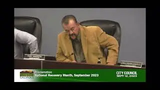 National Recovery Month 2023: City of Salinas Proclamation