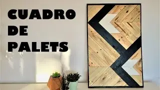 Como hacer un cuadro moderno de palets