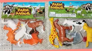 Unboxing plastic Farm Animals | unbox Farm Animal Toys | Animal Toys | satisfying Toys Ideas