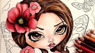AdultColorBook: Jasmine Becket-Griffith Color Book WIP