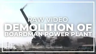 Explosive demolition of Boardman power plant | Live stream