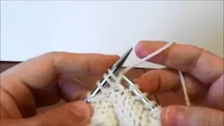 Knit in the Front and Back (KFB or K Front & back) - Left Handed - Continental