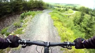 Runway at Carron Valley mountain biking trails