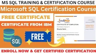 MS SQL Training and Certification Course | Free Course Certification Online | Microsoft Free Course