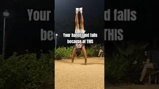 Handstand balance tip #handstand #calisthenics #shorts #bodyweight