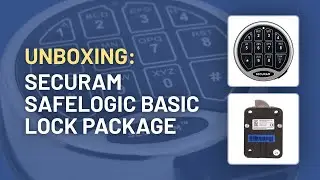 Unboxing the SECURAM SafeLogic Basic Electronic Safe Lock Package