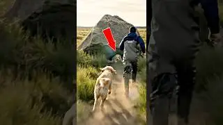 Puppy Begs Man to Save Her Mother Trapped Beneath a Rock