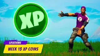 Green XP Coins In Week 13 - Chapter 2 Season 5 | FORTNITE XP COINS
