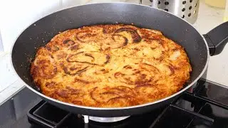 Быстро приготовьте хрустящие луковые кольца на сковороде без масла! Практично и вкусно.