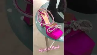Mach & Mach crystal bow heels