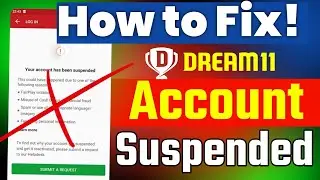 Dream11 Id Suspend Ho Gaya Kaise Recover Kare? ✅ Dream11 Account Suspended How to Recover 2025