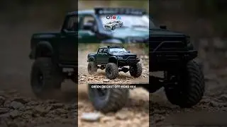 Diecast 4x4 Green Truck Off-Road on Rocky Trail 🚙💨 | Realistic Miniature #shorts