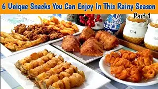6 Unique Snacks | Bread Sandwich Pakoras | Potato Skewer Snack | Chicken stuffed Chillies pakoras