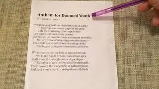 Analysis of &lsquo;Anthem for Doomed Youth&rsquo;