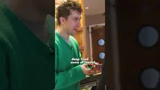 Brits try Deep Fried Candy Bars!