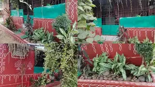 చిన్న కుటీరంల మార్చుకున్న మా ఇల్లు  //Terracotta wall  decoration 🧱🖌️🎨 motivation for middle class
