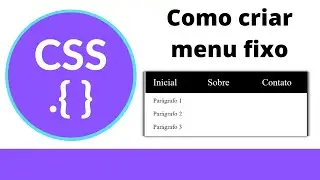 CSS - Como criar um menu fixo com CSS - passo a passo