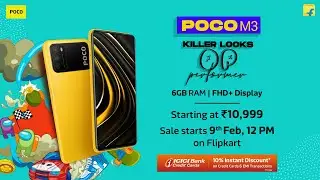 POCO M3 I Sale starts 9th Feb, 12 PM on Flipkart